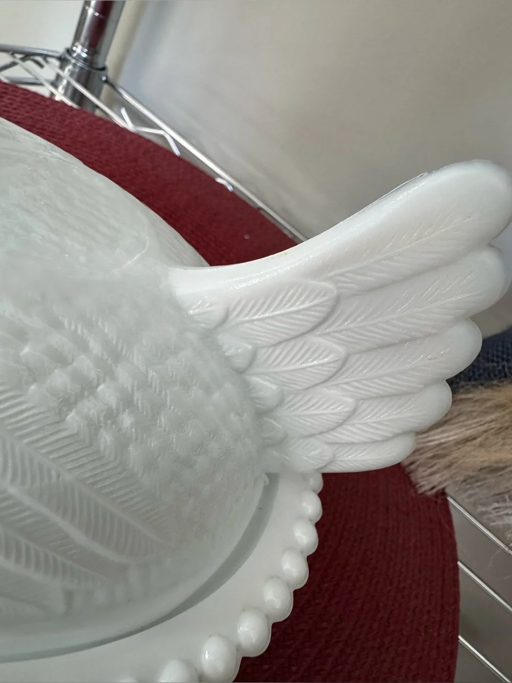 Indiana Glass White Milk Glass Hen Covered Dish